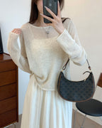 バックスリット メッシュニット〈4color〉