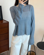 バックスリット メッシュニット〈4color〉