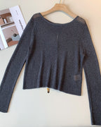 バックスリット メッシュニット〈4color〉
