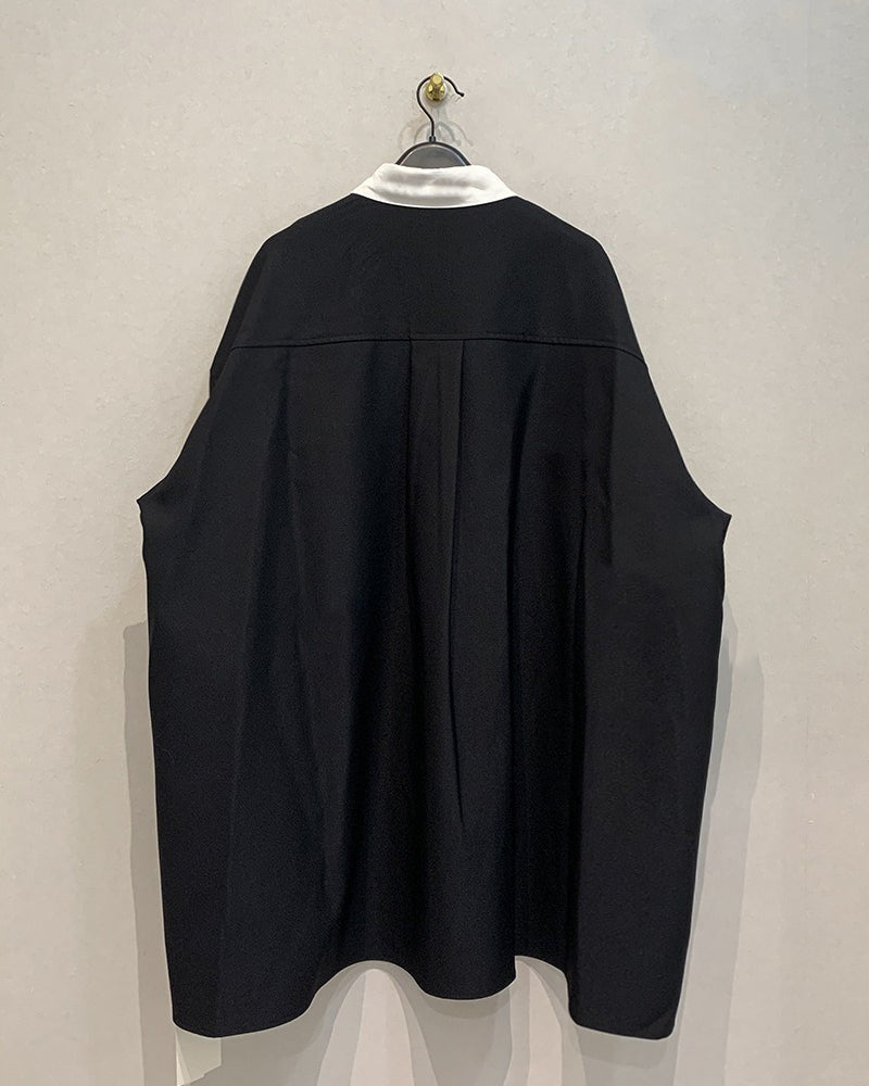レトロモダン シャツワンピース〈２color〉