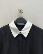 レトロモダン シャツワンピース〈２color〉
