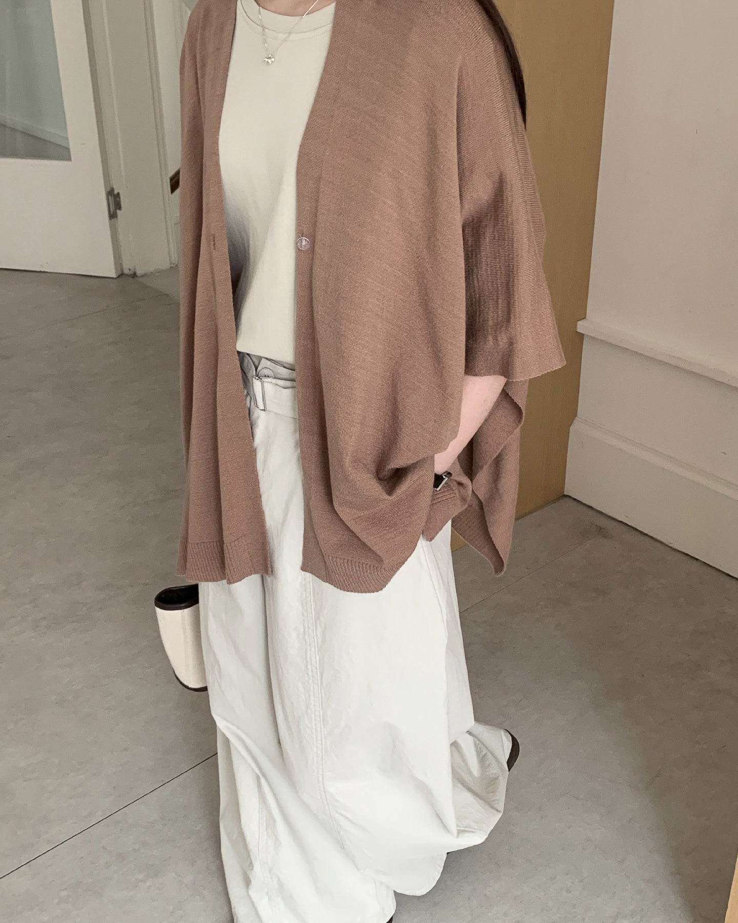 ニットショールカーデ〈3color〉