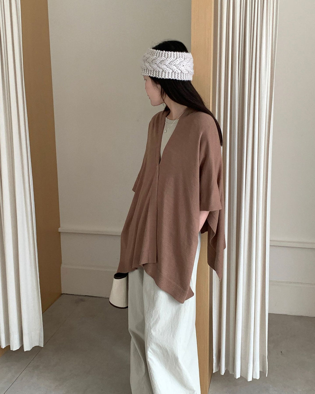 ニットショールカーデ〈3color〉