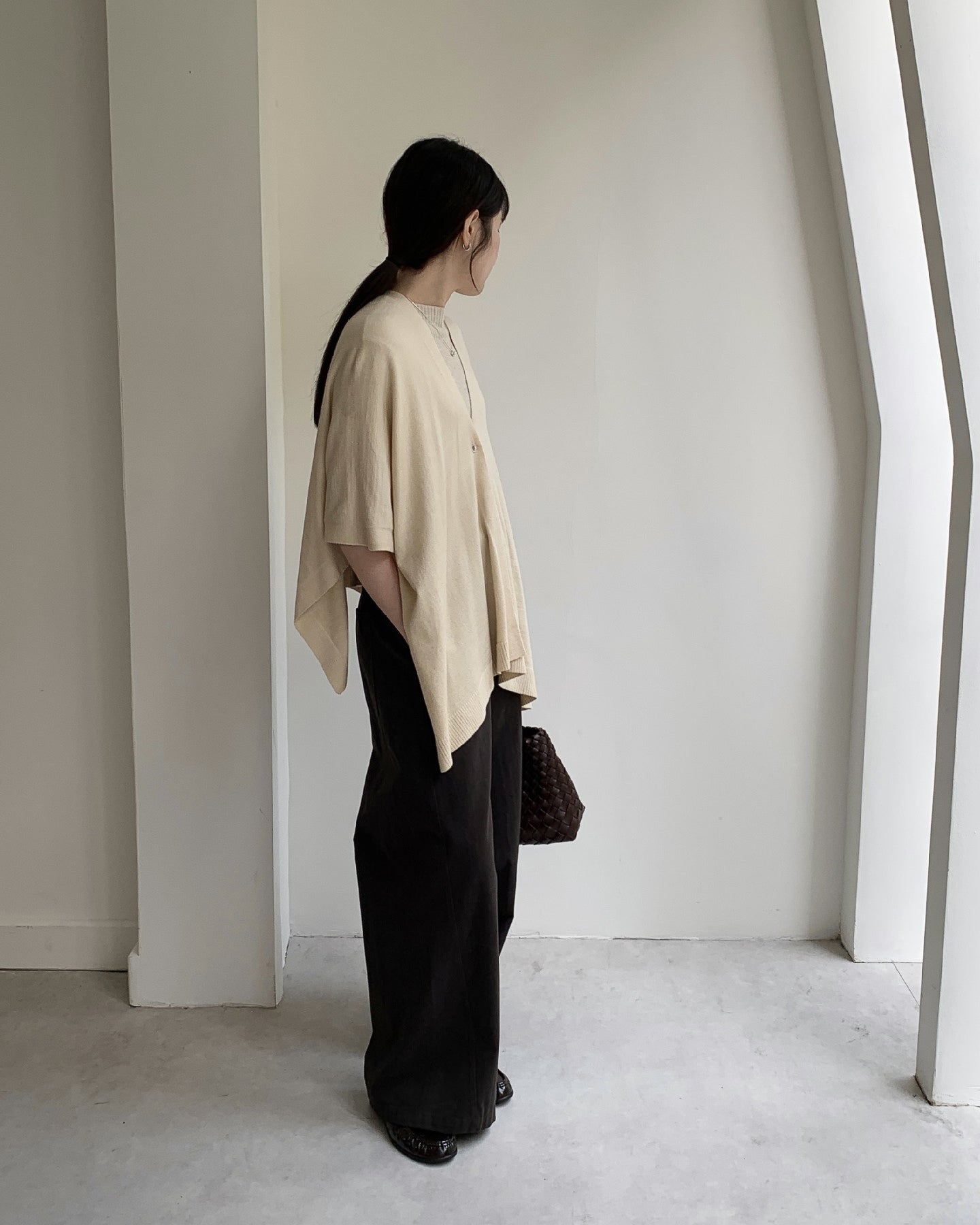 ニットショールカーデ〈3color〉