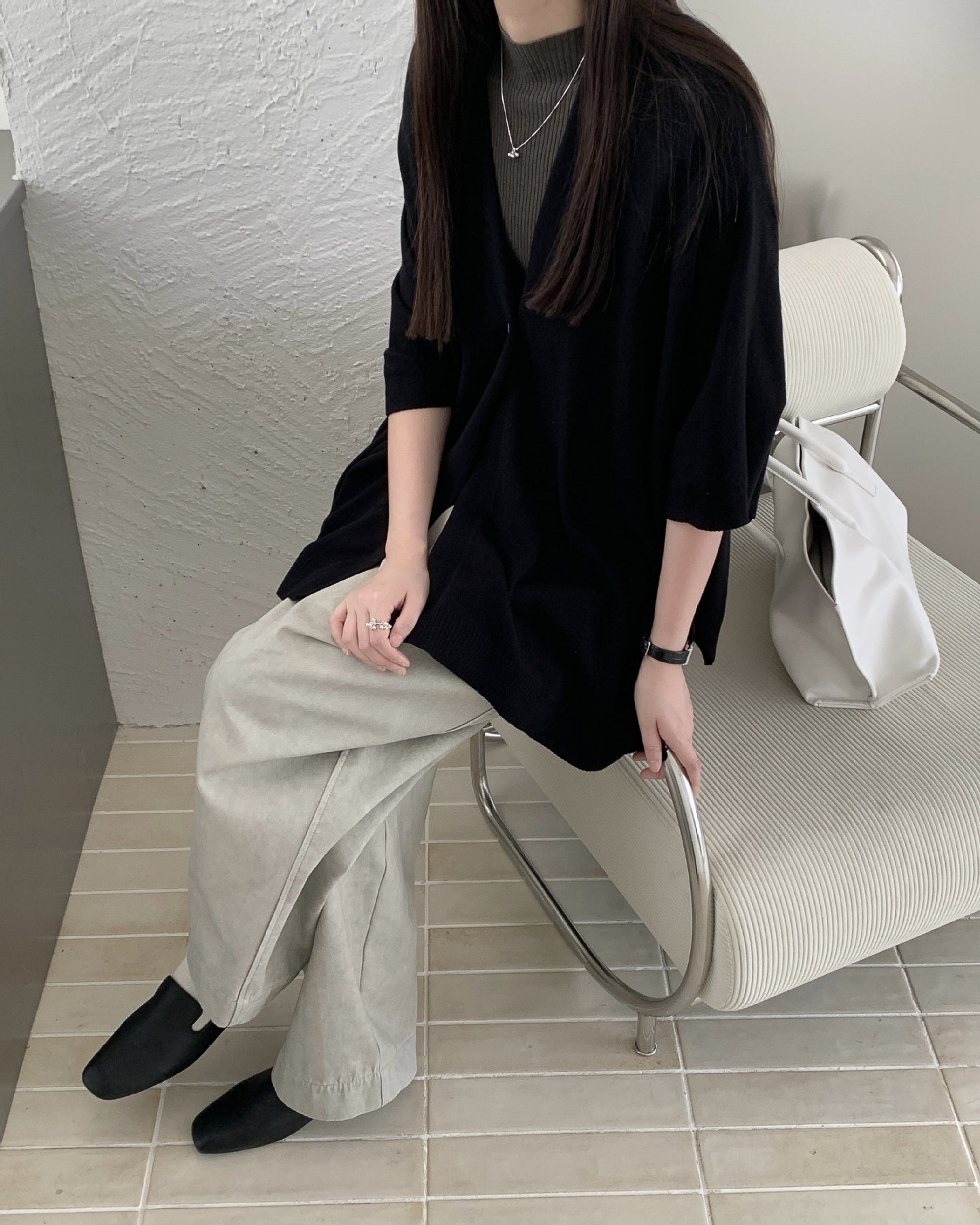 ニットショールカーデ〈3color〉