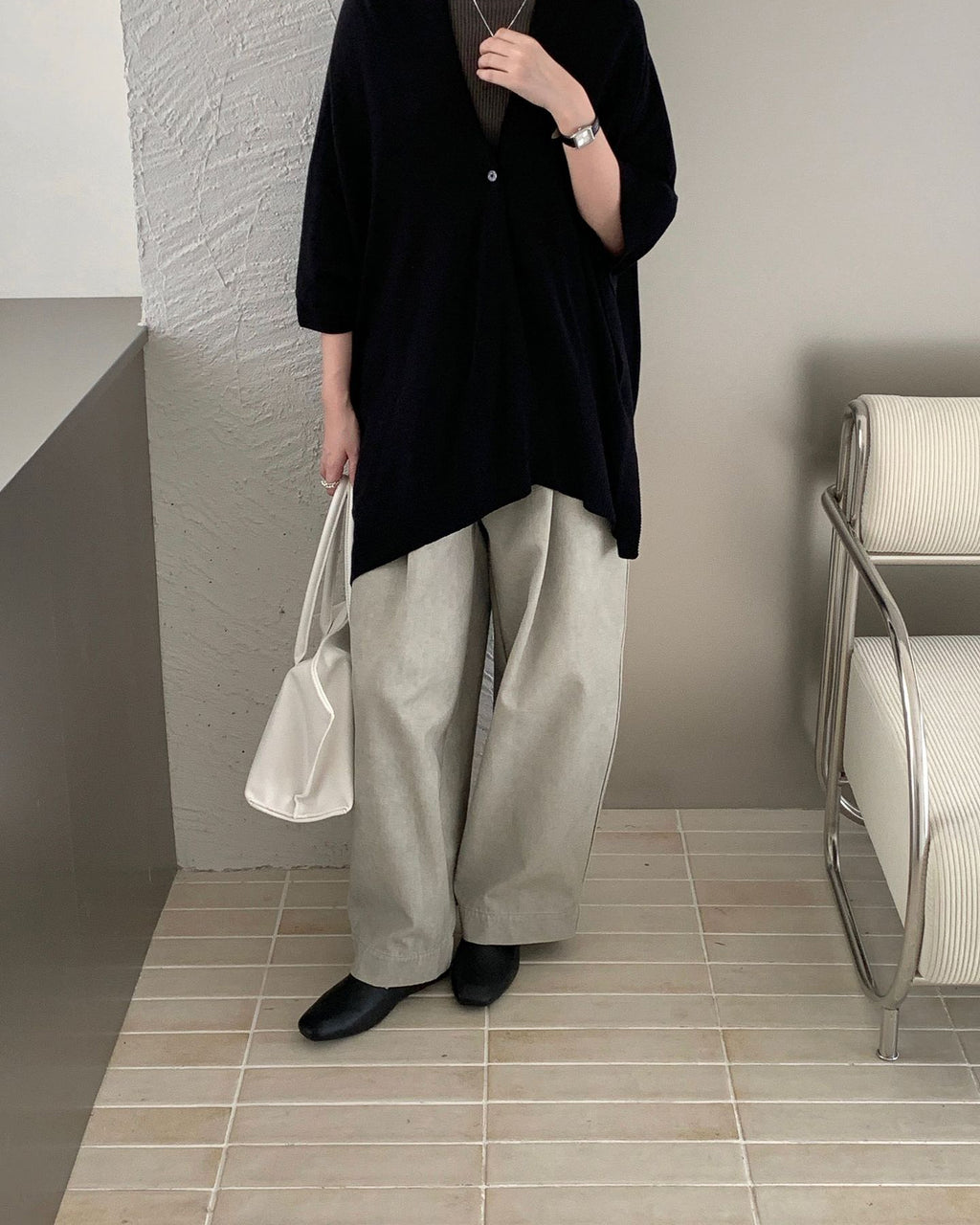ニットショールカーデ〈3color〉