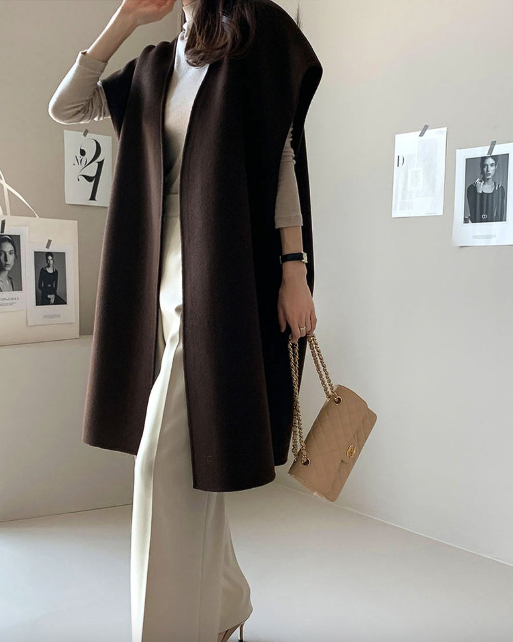 ベストコート〈３color〉 brown