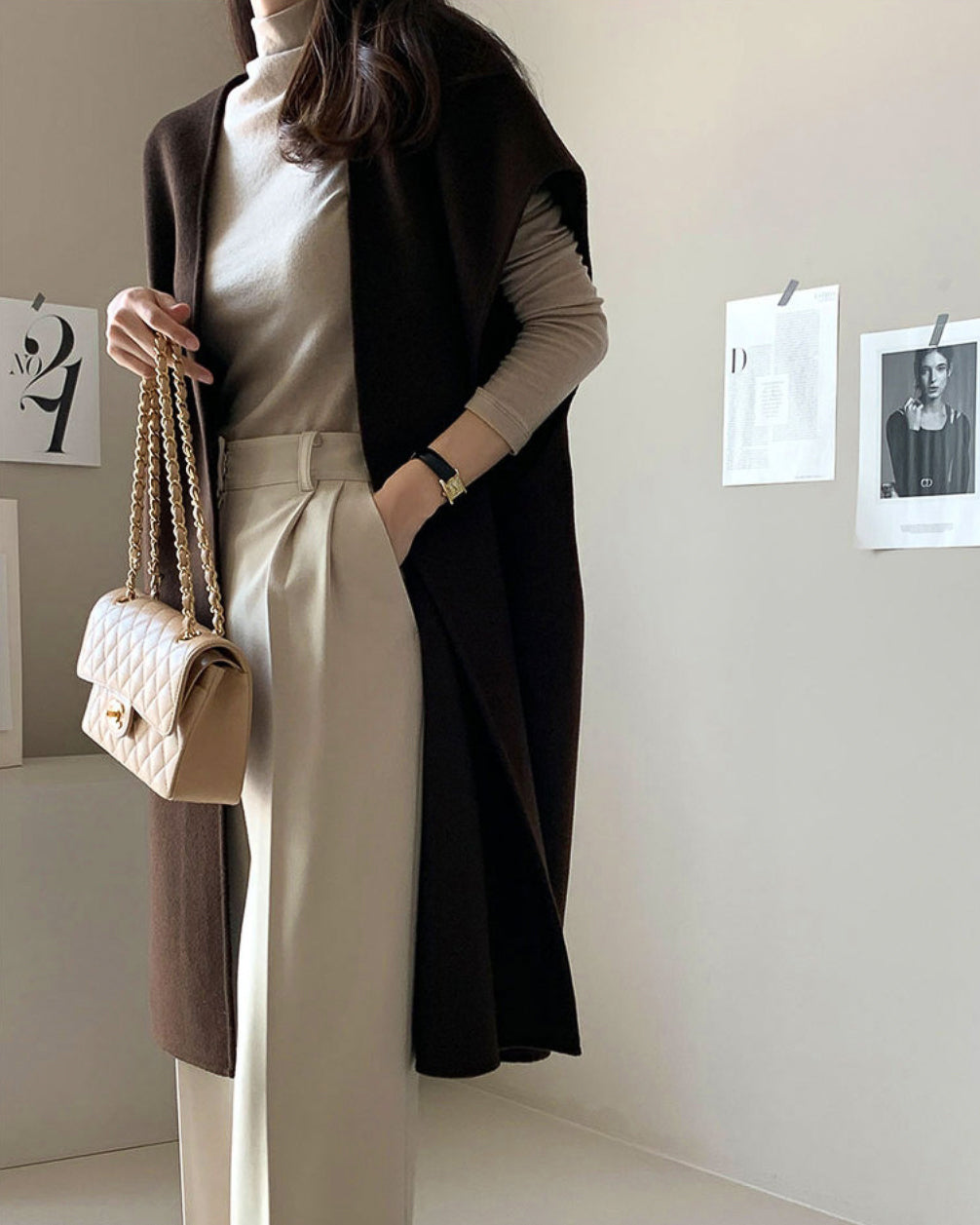 ベストコート〈３color〉 brown